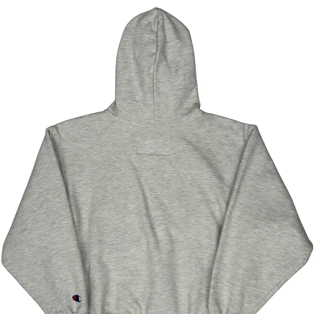 The Big Heavy Champion Made In USA Hoodie - Medium Grey Cotton - Image 7