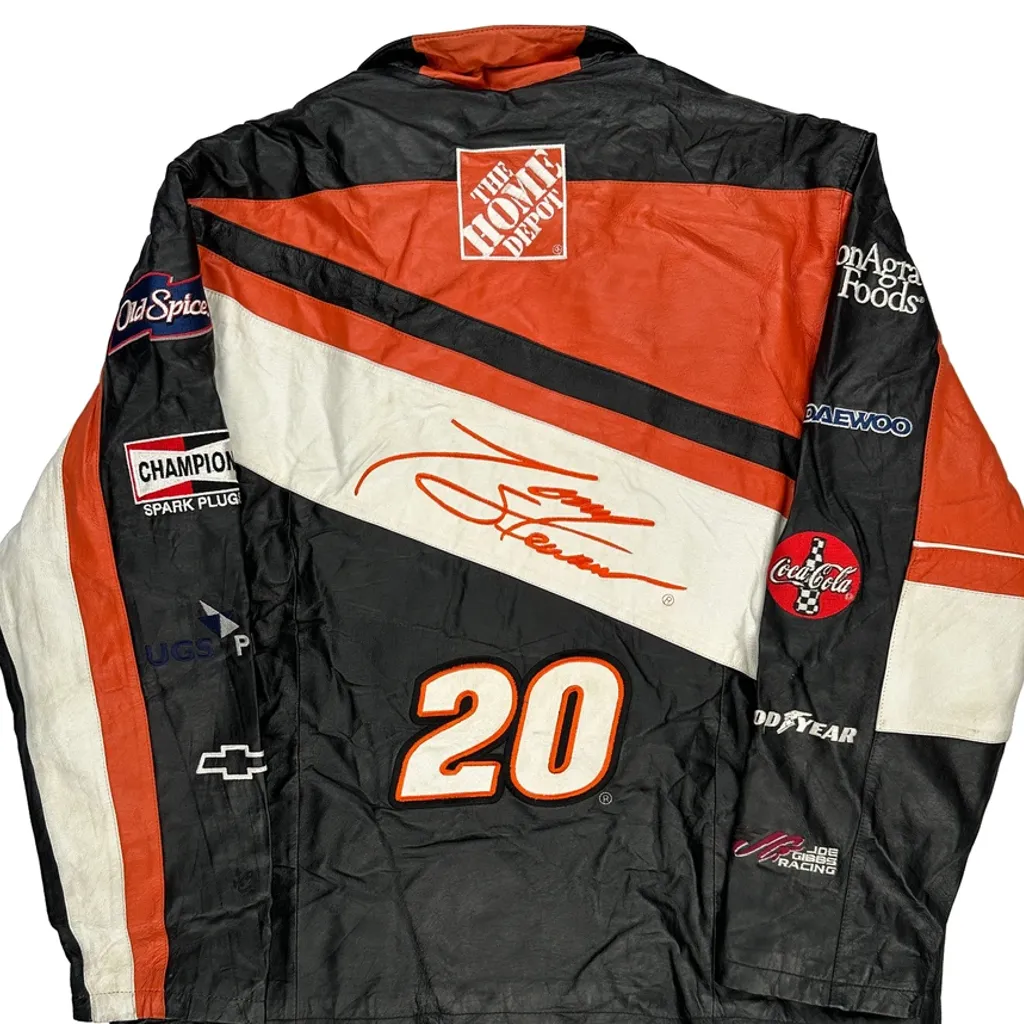 The Home Depot Chase Authentics Nascar Leather Jacket - XL Black Leather - Image 7