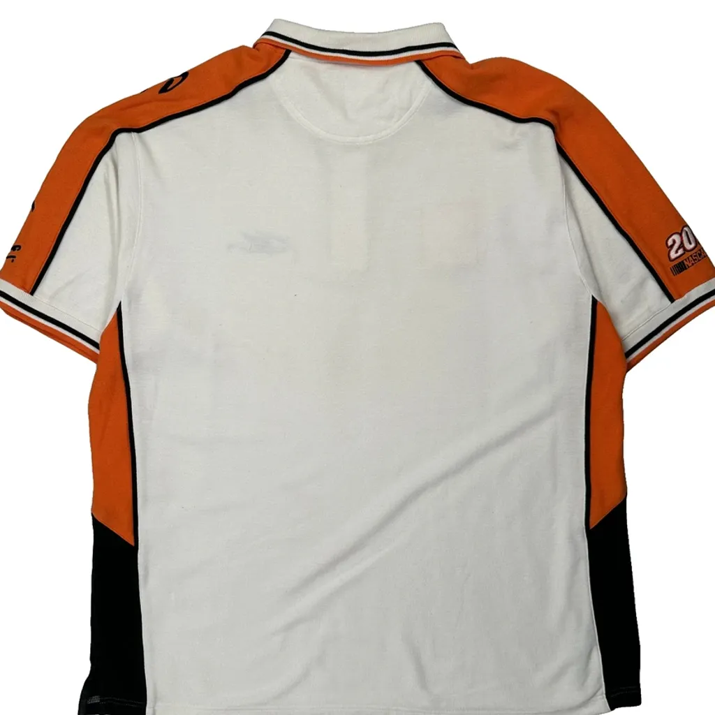 The Home Depot Chase Authentics Nascar Polo Shirt - XL White Cotton Blend - Image 7
