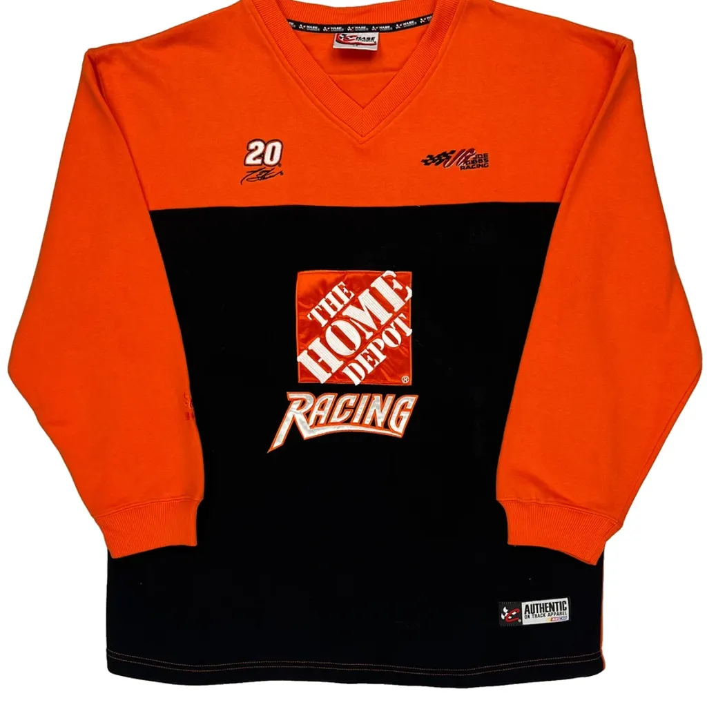 The Home Depot Racing Chase Authentics Nascar Long Sleeve T-Shirt - Large Orange Cotton - Image 4