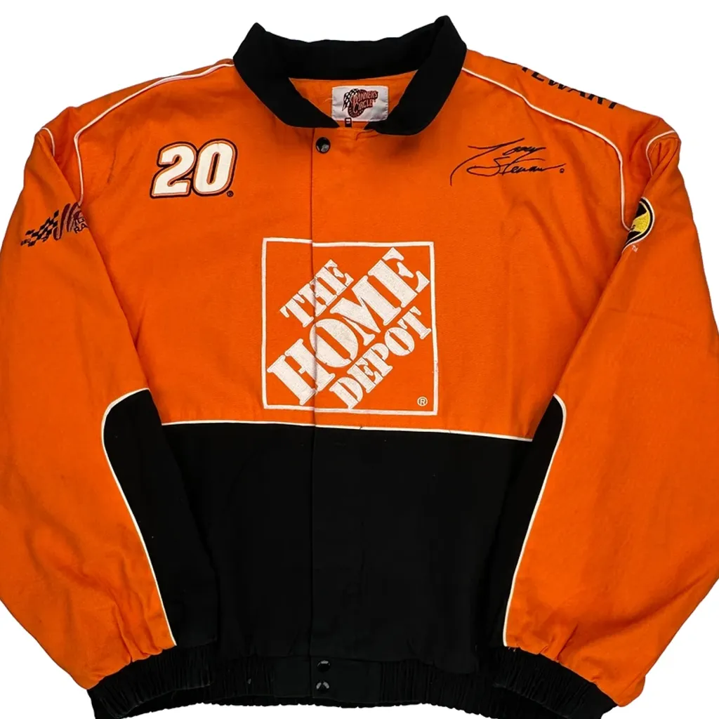 The Home Depot Racing Nascar Bomber Jacket - 2XL Orange Polyester - Image 4