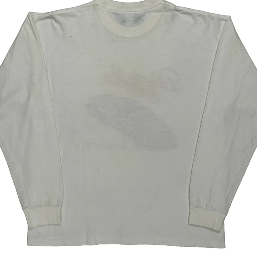 The Intimidator J Riggins Nascar Long Sleeve T-Shirt - Medium White Cotton - Image 7