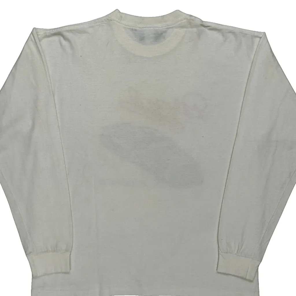 The Intimidator J Riggins Nascar Long Sleeve T-Shirt - Medium White Cotton - Image 8