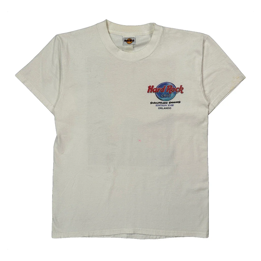 The Matchbox Twenty Foundation Hard Rock Cafe Graphic T-Shirt - Small White Cotton