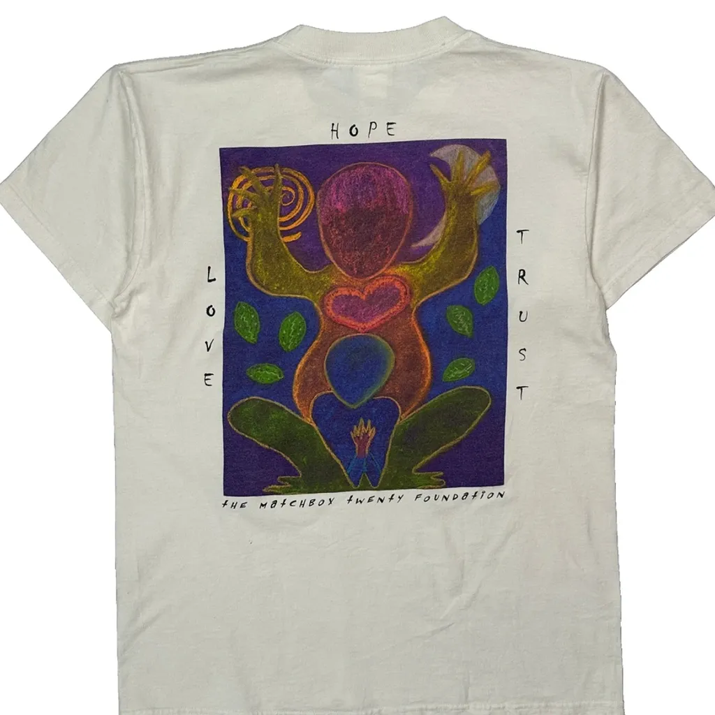 The Matchbox Twenty Foundation Hard Rock Cafe Graphic T-Shirt - Small White Cotton - Image 6
