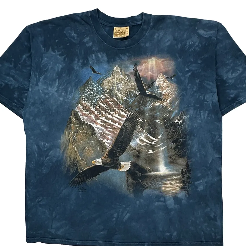 The Mountain Graphic T-Shirt - XL Blue Cotton - Image 5