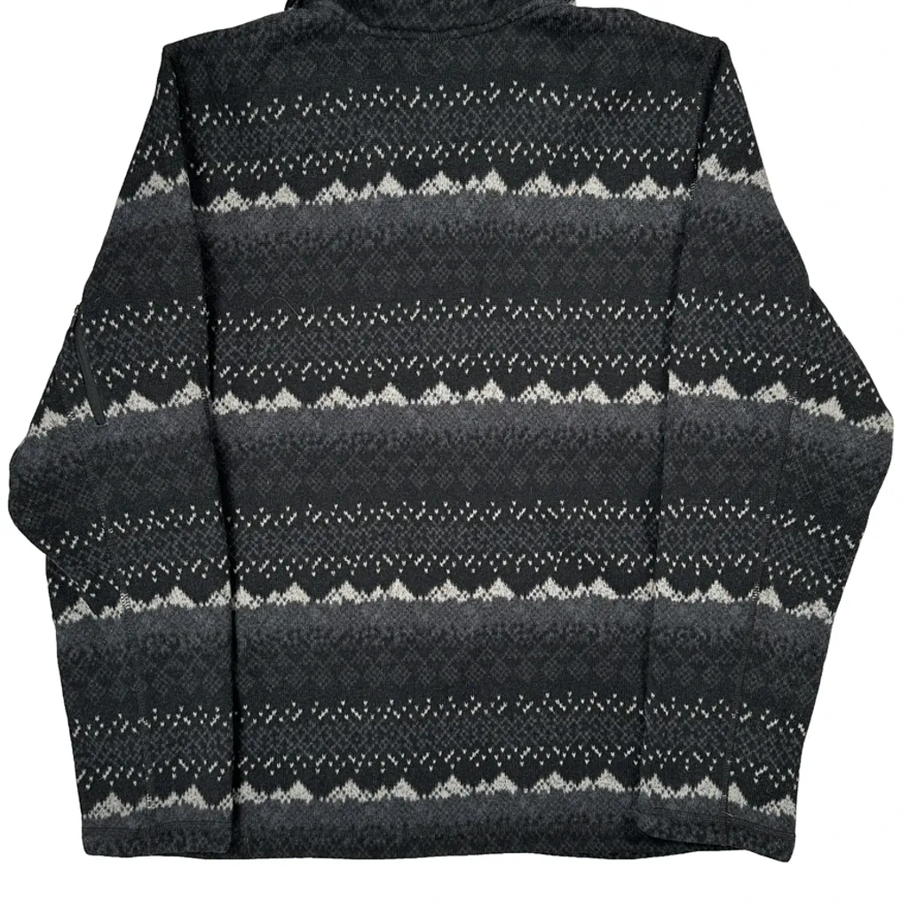 The North Face Argyle 1/4 Zip - Large Gray Polyester - Image 7
