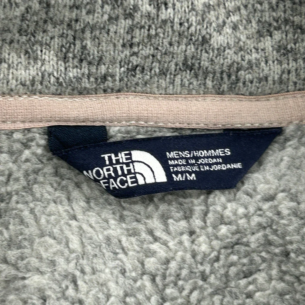 The North Face 1/4 Zip - Medium Gray Polyester - Image 3