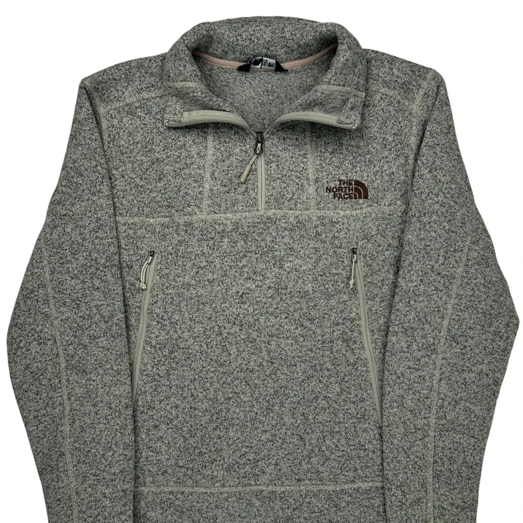 The North Face 1/4 Zip - Medium Gray Polyester - Image 5