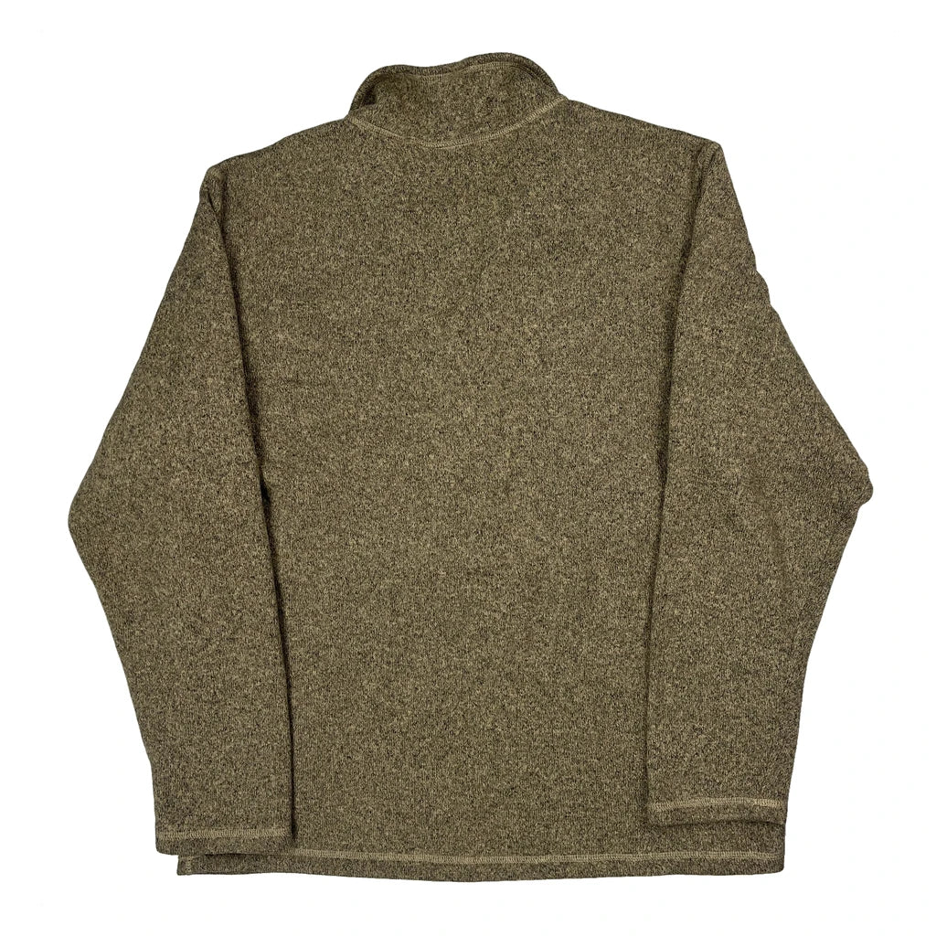The North Face 1/4 Zip - Large Green Polyester - Image 2