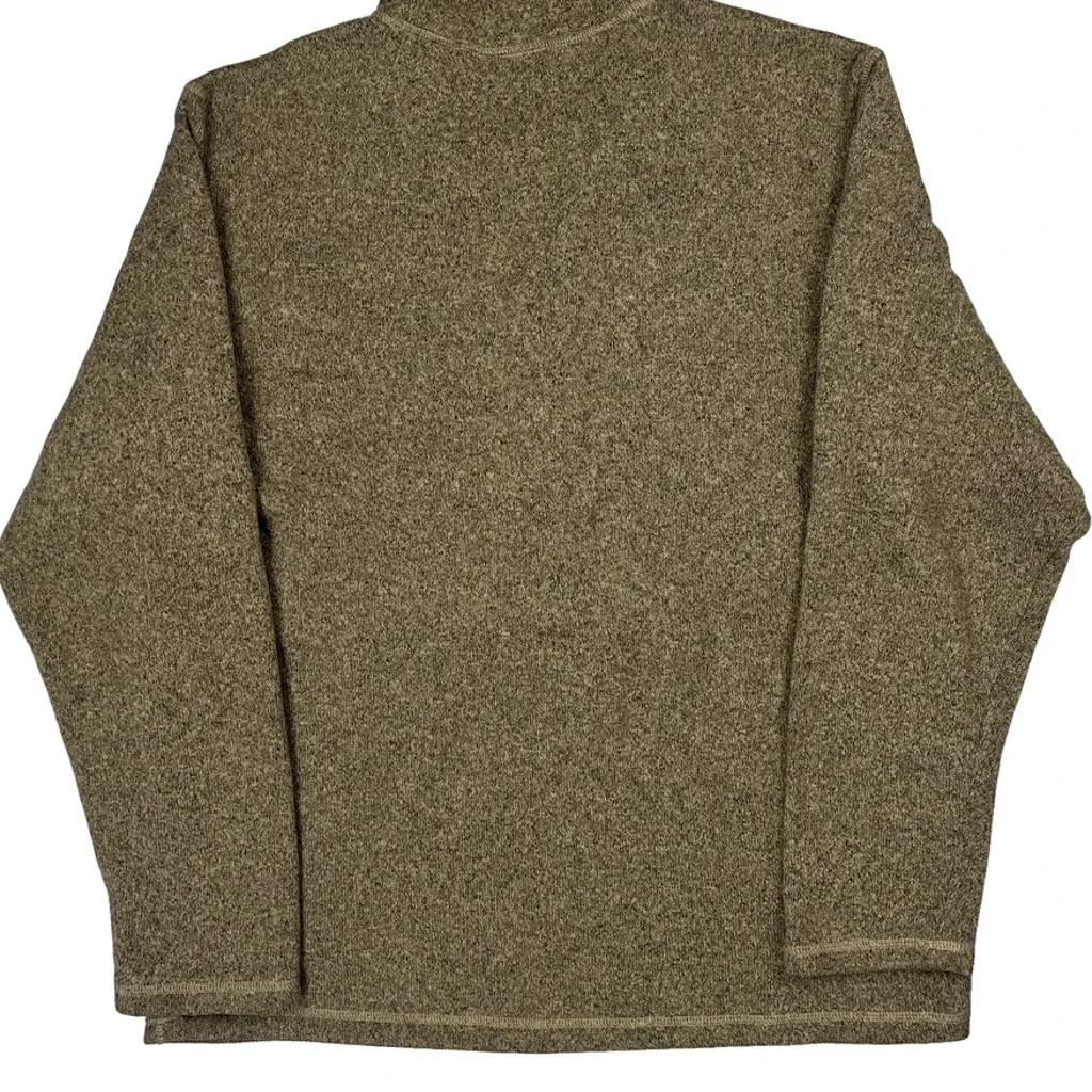 The North Face 1/4 Zip - Large Green Polyester - Image 6