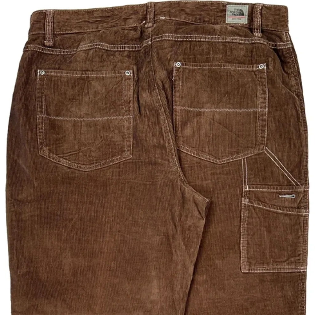 The North Face Cord Trousers - 37″ Waist Brown Cotton - Image 7