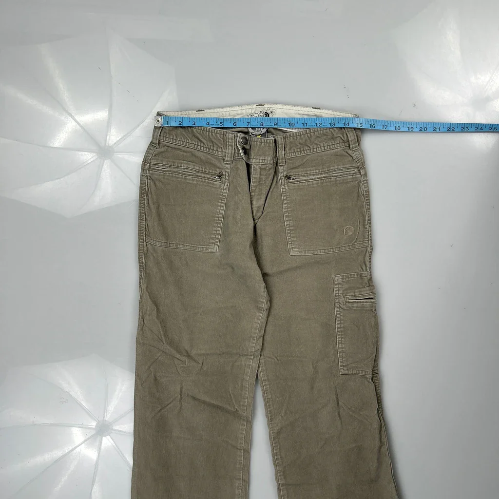 The North Face Cargo Cord Trousers - 30″ Waist Khaki Cotton - Image 3