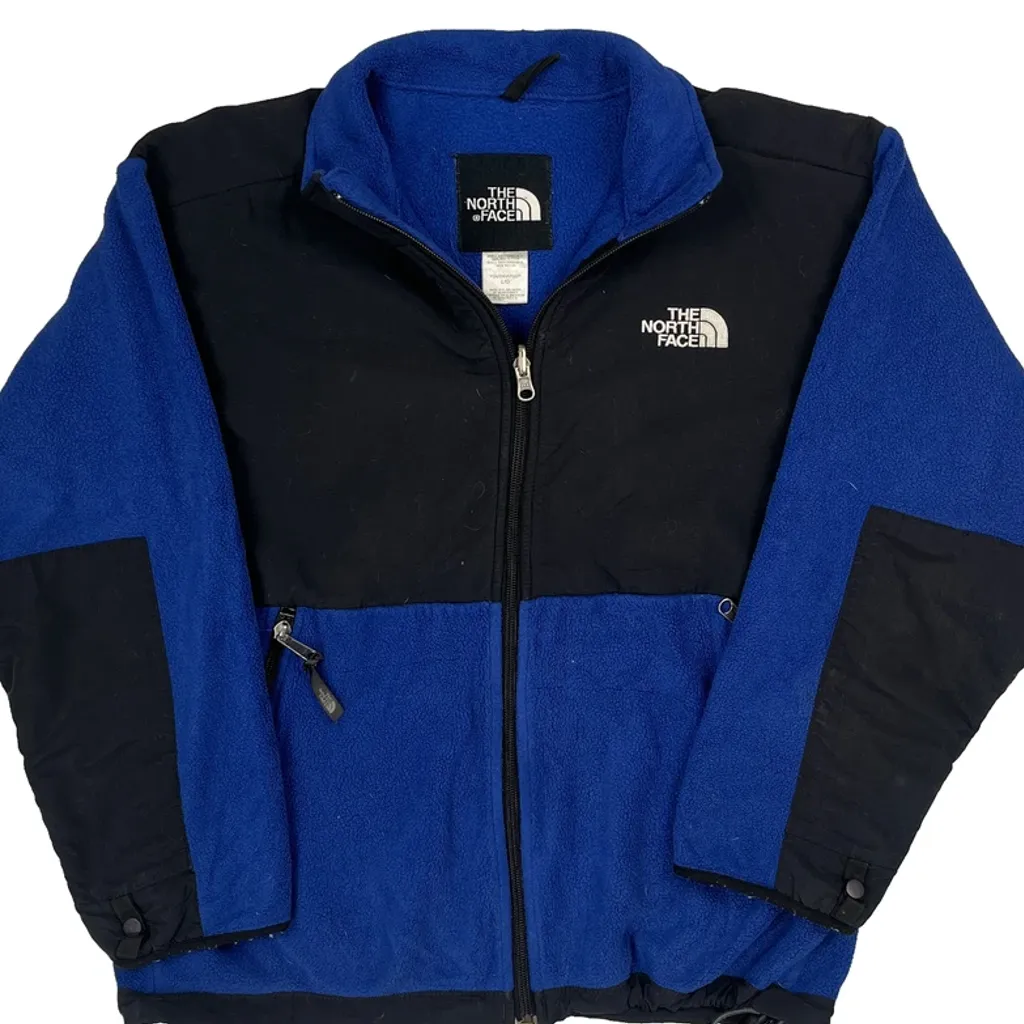 The North Face Fleece Jacket - Large Blue Polyester - Image 5