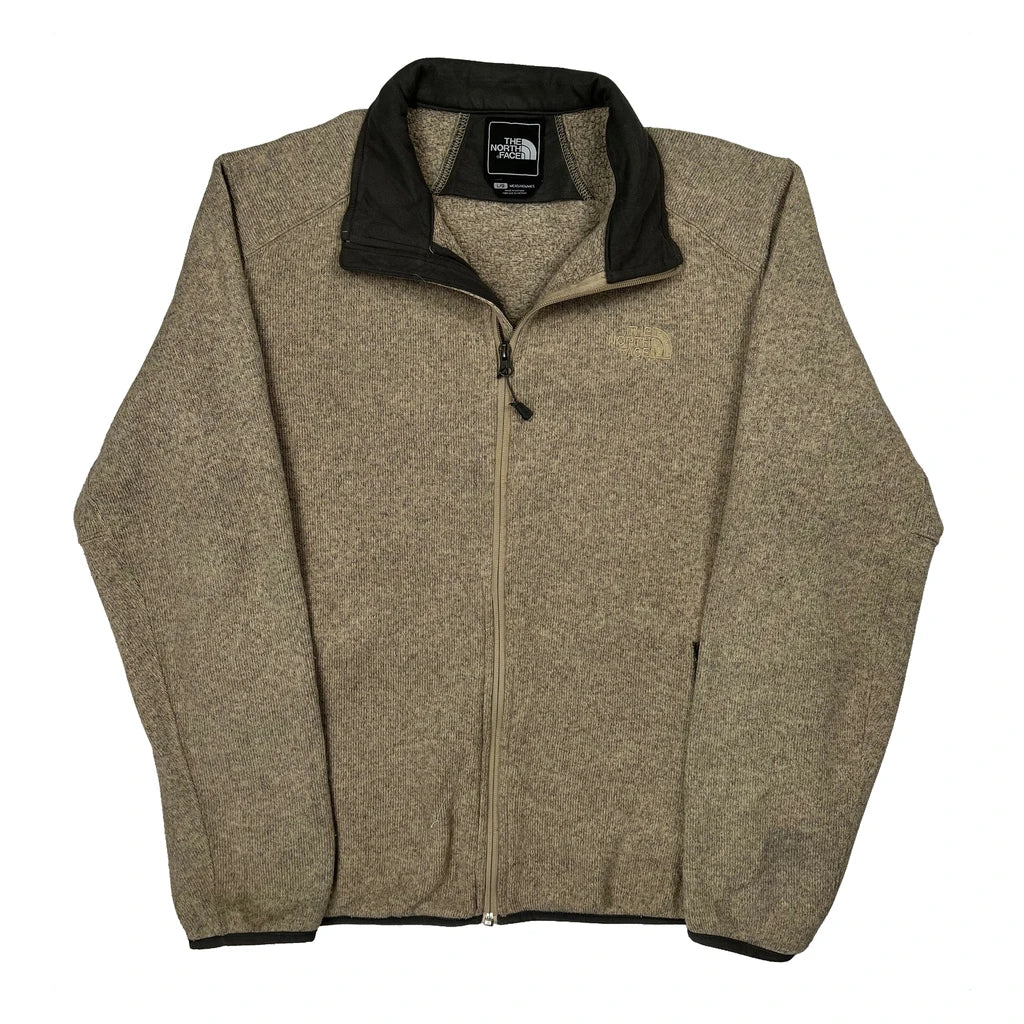 The North Face Fleece Jacket - Large Beige Polyester