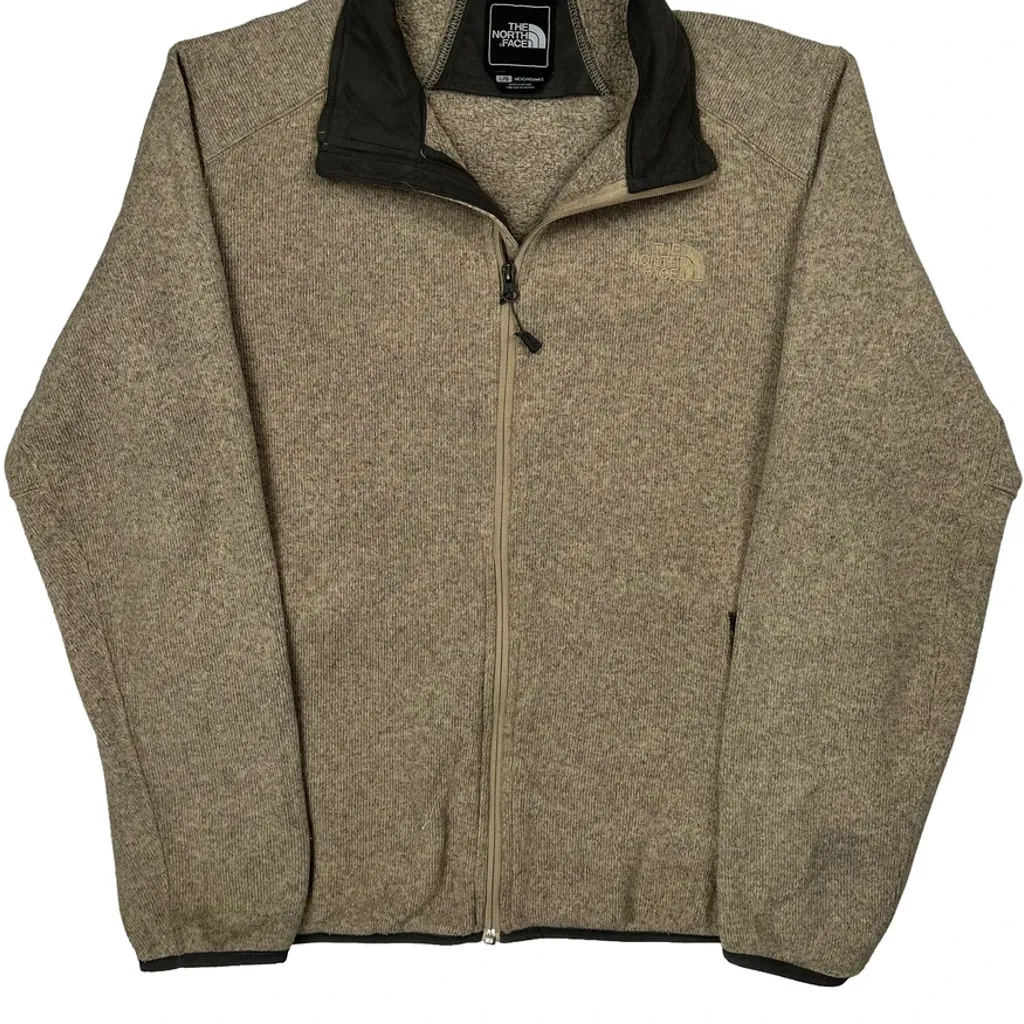 The North Face Fleece Jacket - Large Beige Polyester - Image 4