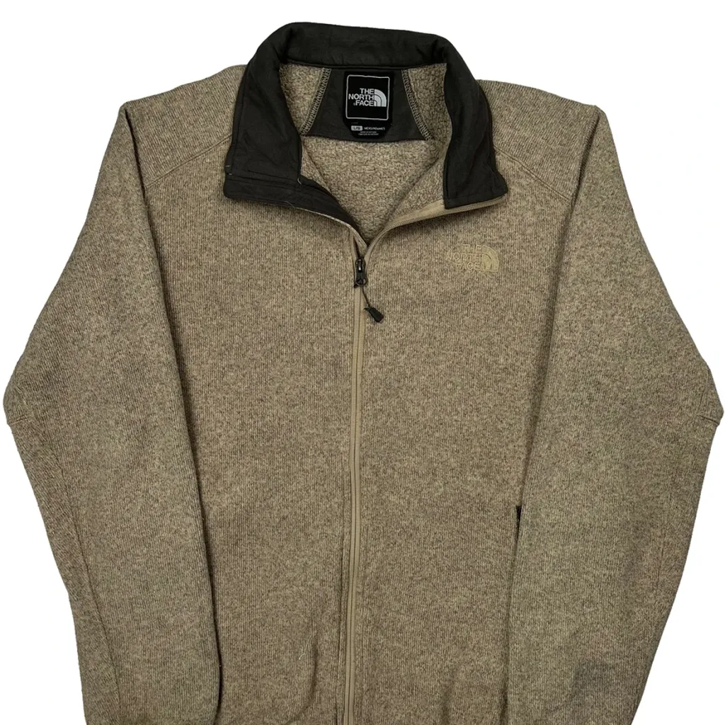 The North Face Fleece Jacket - Large Beige Polyester - Image 5