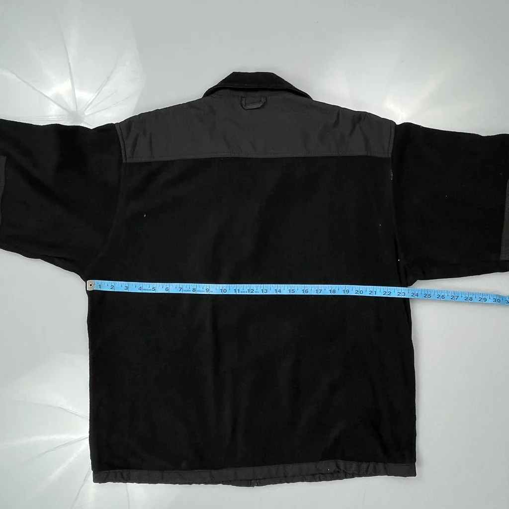 The North Face Fleece Jacket - Large Black Polyester - Image 3