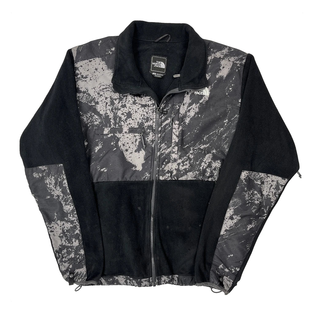 The North Face Denali Camo Fleece Jacket - Large Black Polyester