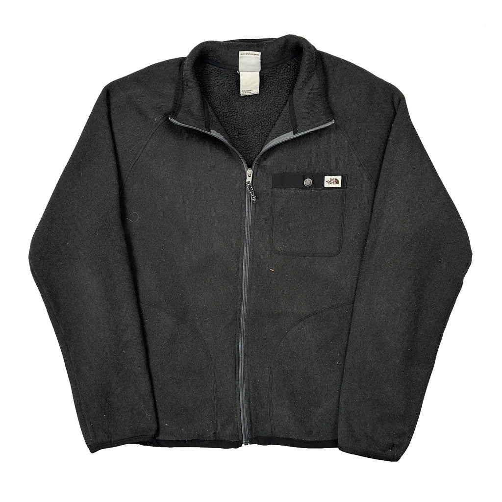 The North Face Fleece Jacket - Large Black Polyester