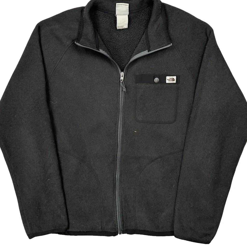 The North Face Fleece Jacket - Large Black Polyester - Image 5