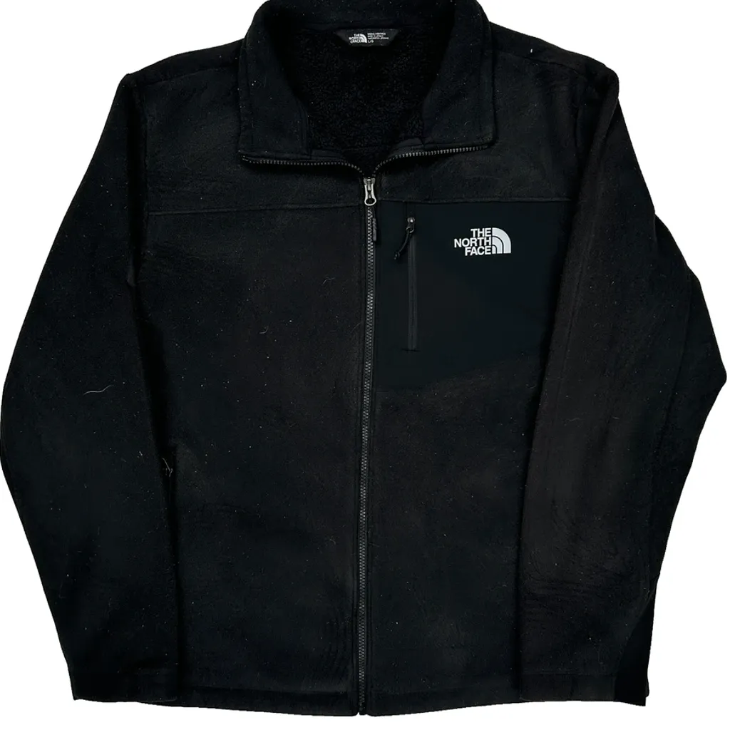 The North Face Fleece Jacket - Large Black Polyester - Image 4