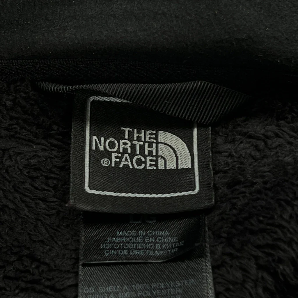 The North Face Fleece Jacket - Large Black Polyester - Image 3