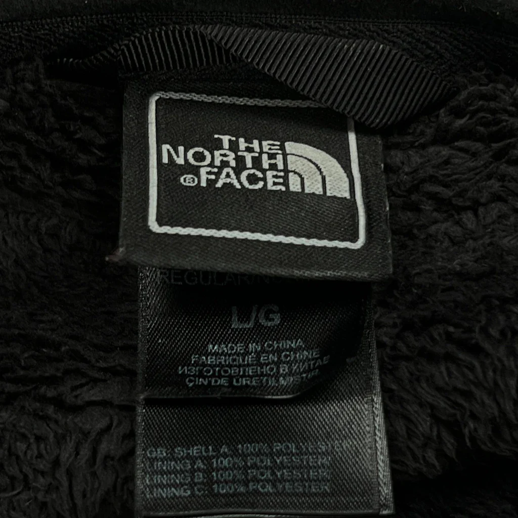 The North Face Fleece Jacket - Large Black Polyester - Image 4