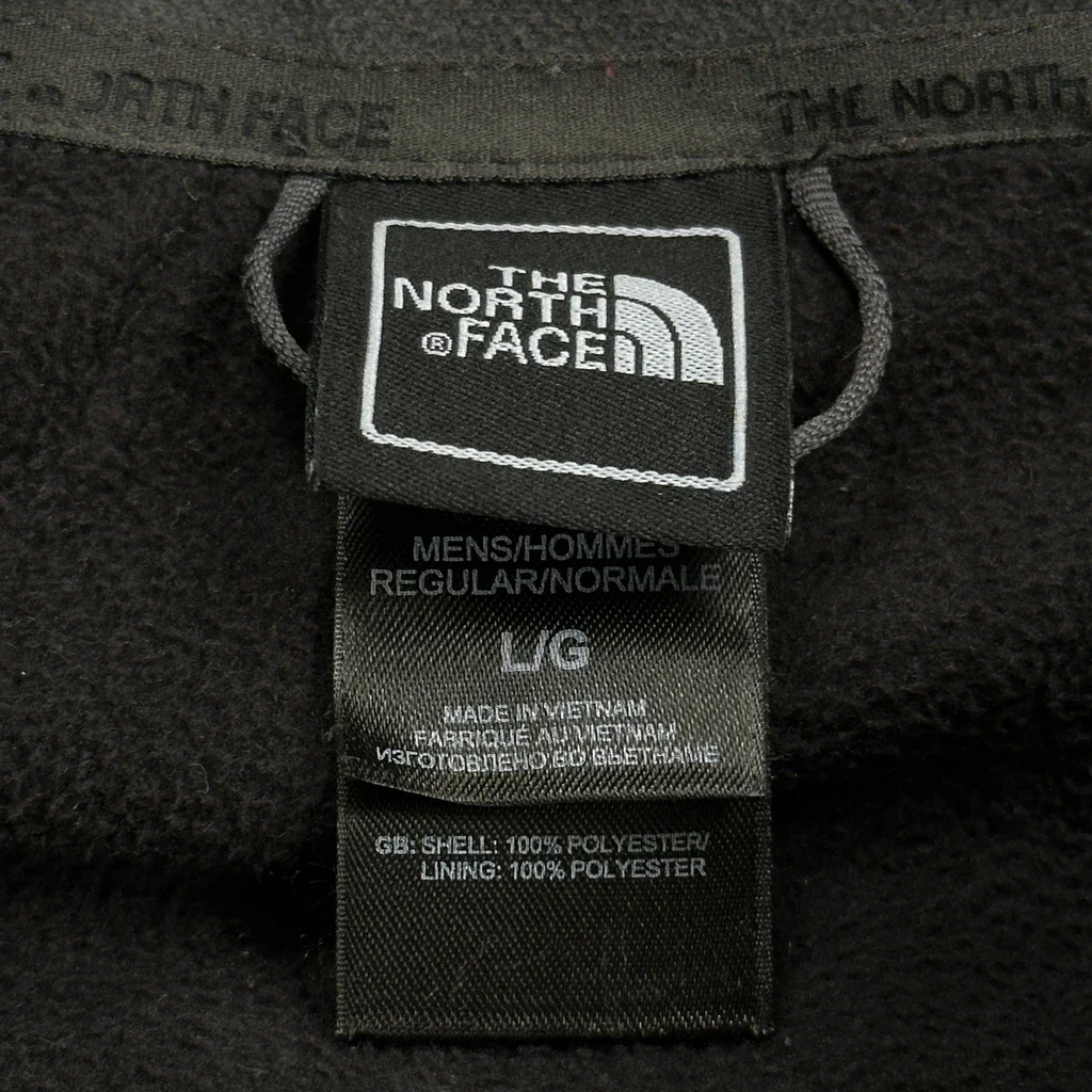 The North Face Fleece Jacket - Large Black Polyester - Image 3
