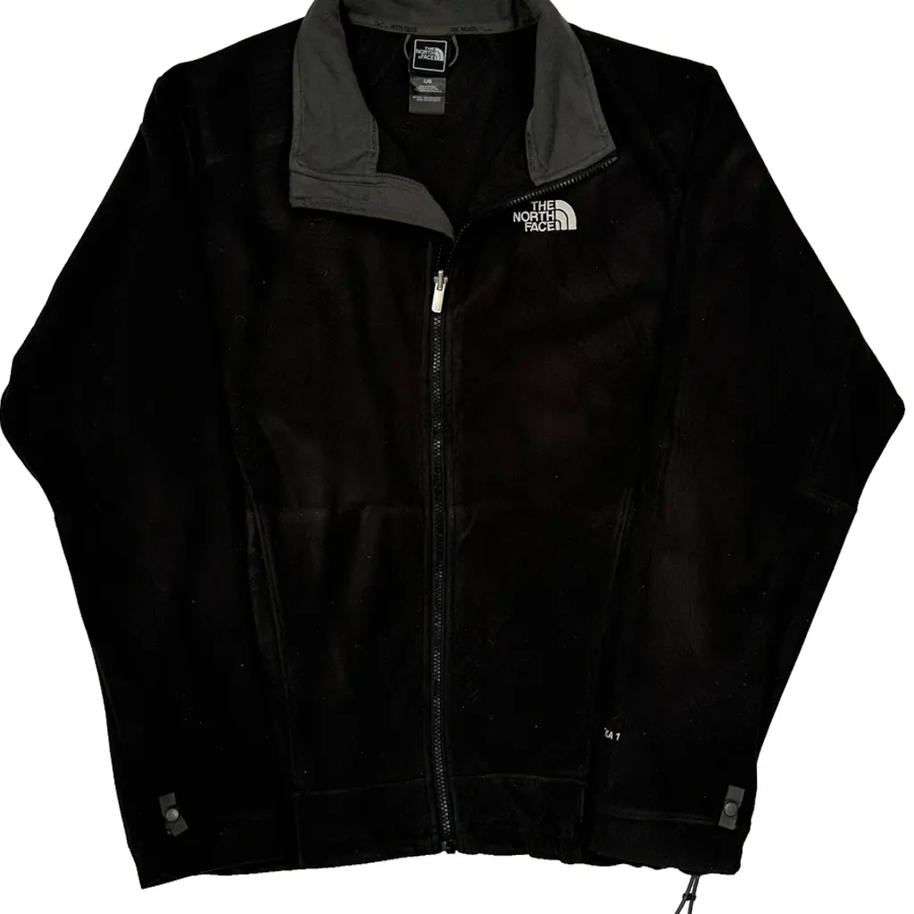 The North Face Fleece Jacket - Large Black Polyester - Image 4