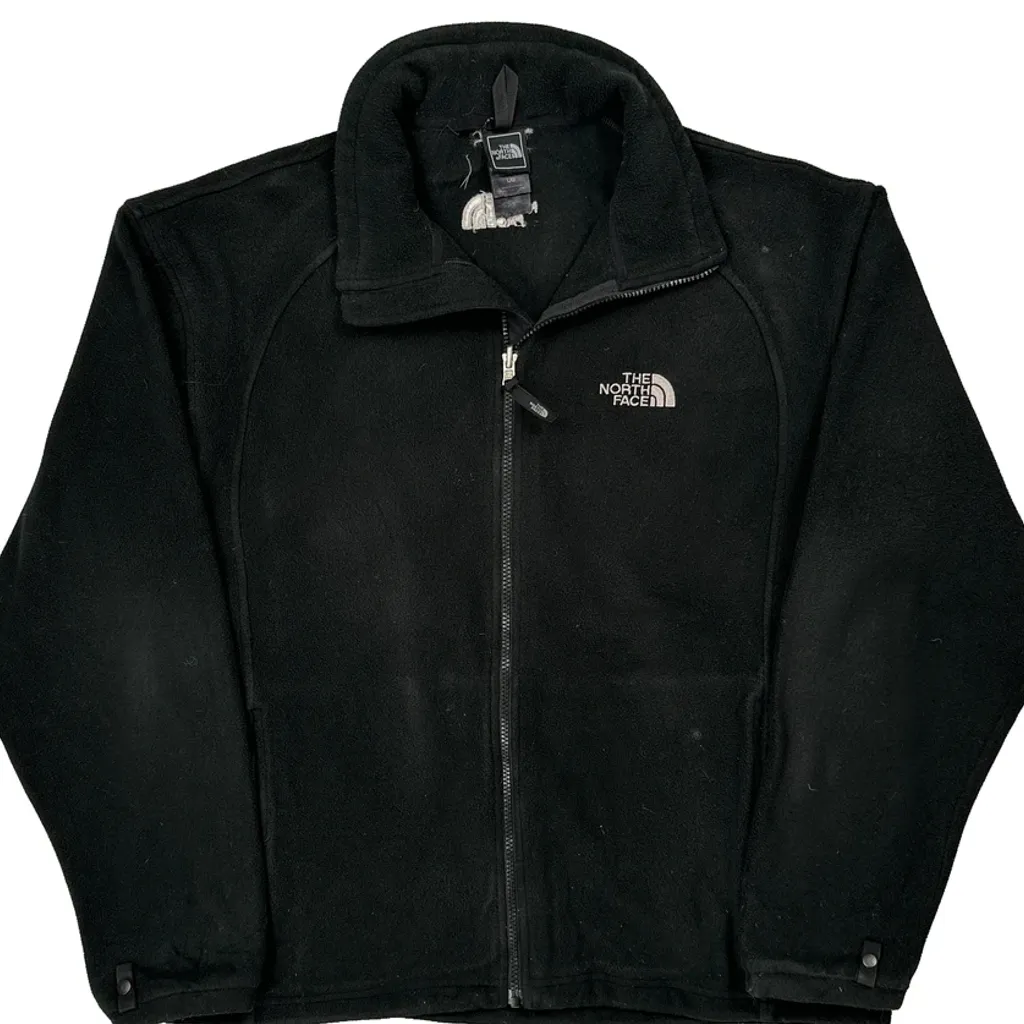 The North Face Fleece Jacket - Large Black Polyester - Image 4