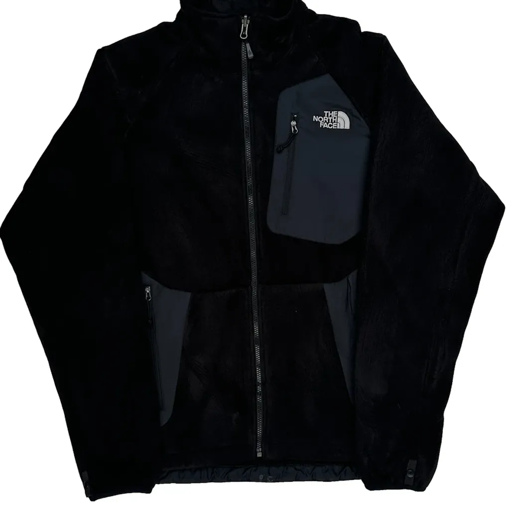 The North Face Fleece Jacket - Medium Black Polyester - Image 6