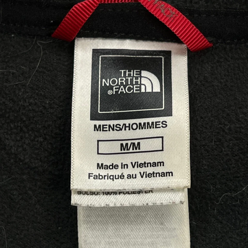 The North Face Fleece Jacket - Medium Black Polyester - Image 3