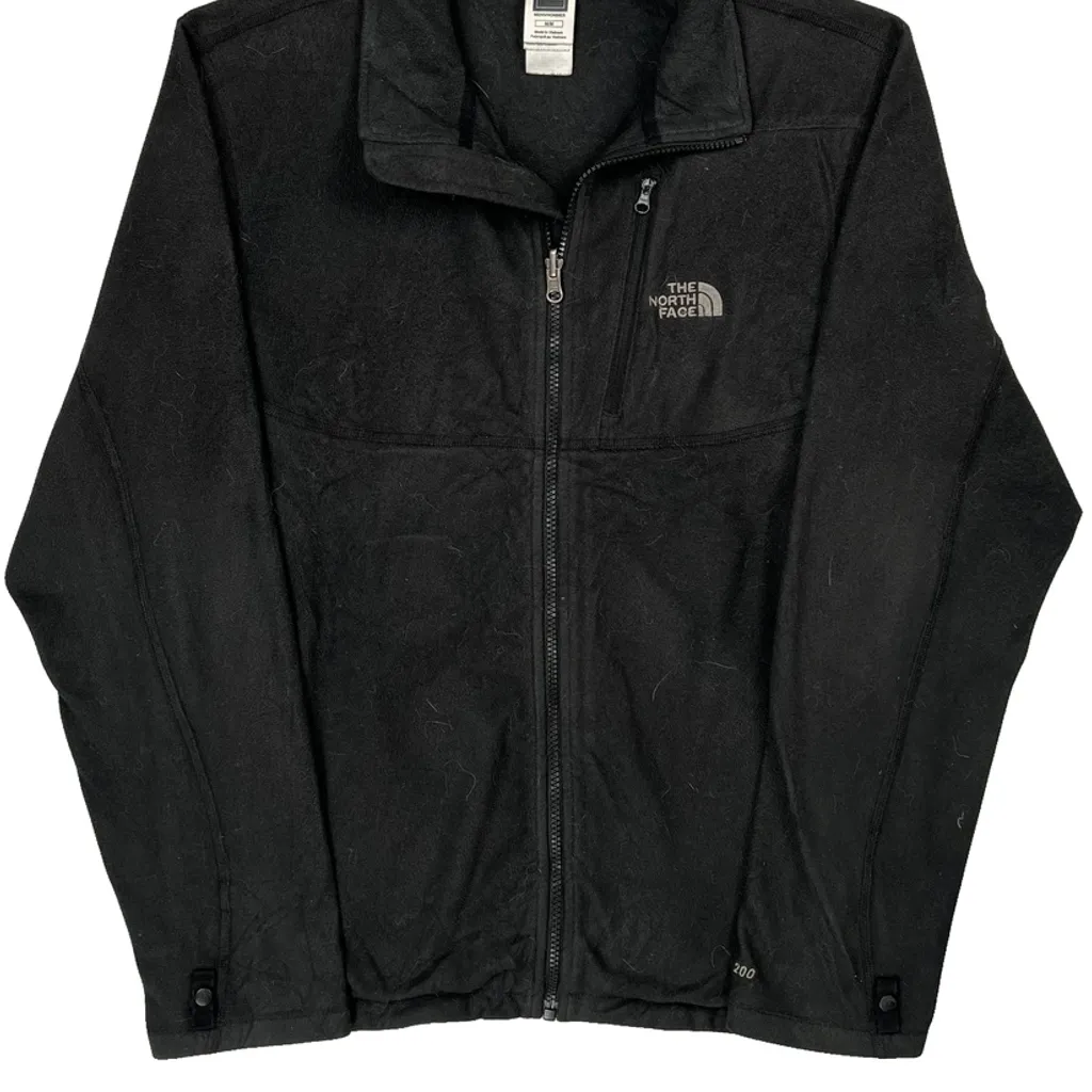The North Face Fleece Jacket - Medium Black Polyester - Image 5