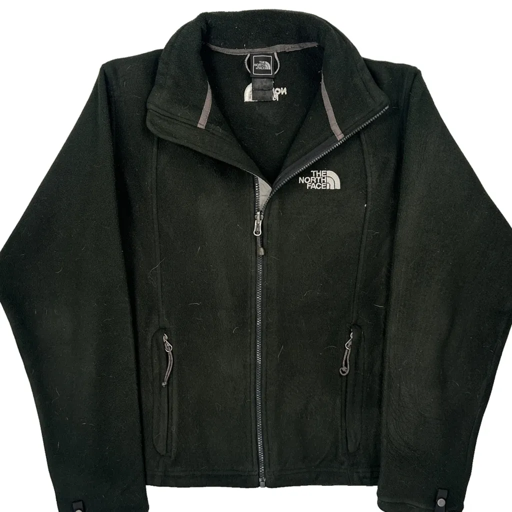 The North Face Fleece Jacket - Medium Black Polyester - Image 4