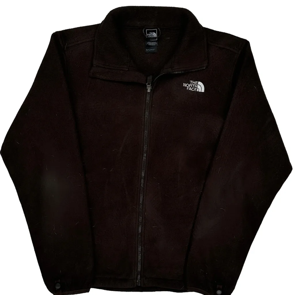 The North Face Fleece Jacket - Medium Black Polyester - Image 5