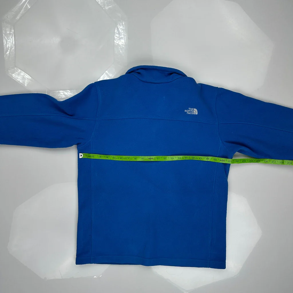 The North Face Fleece Jacket - Medium Blue Polyester - Image 3