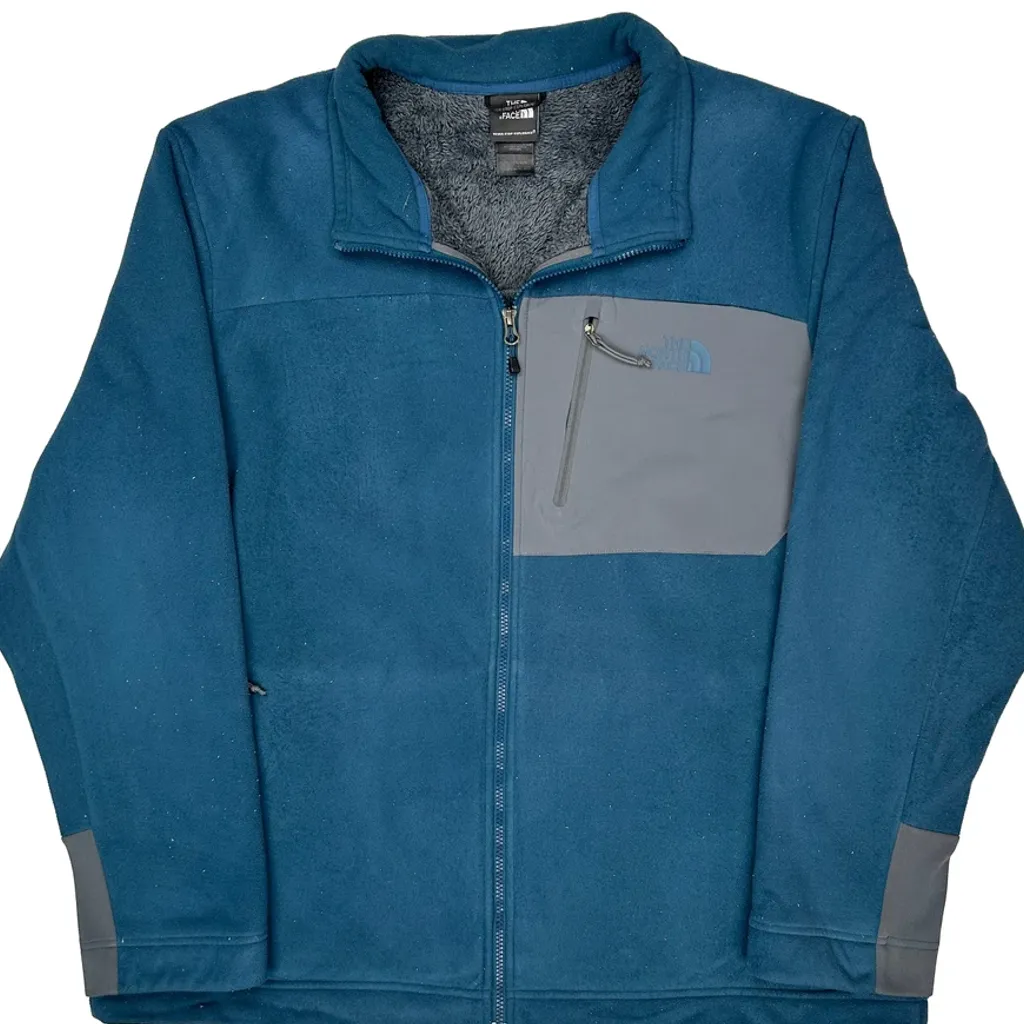 The North Face Fleece Jacket - 2XL Blue Polyester - Image 7
