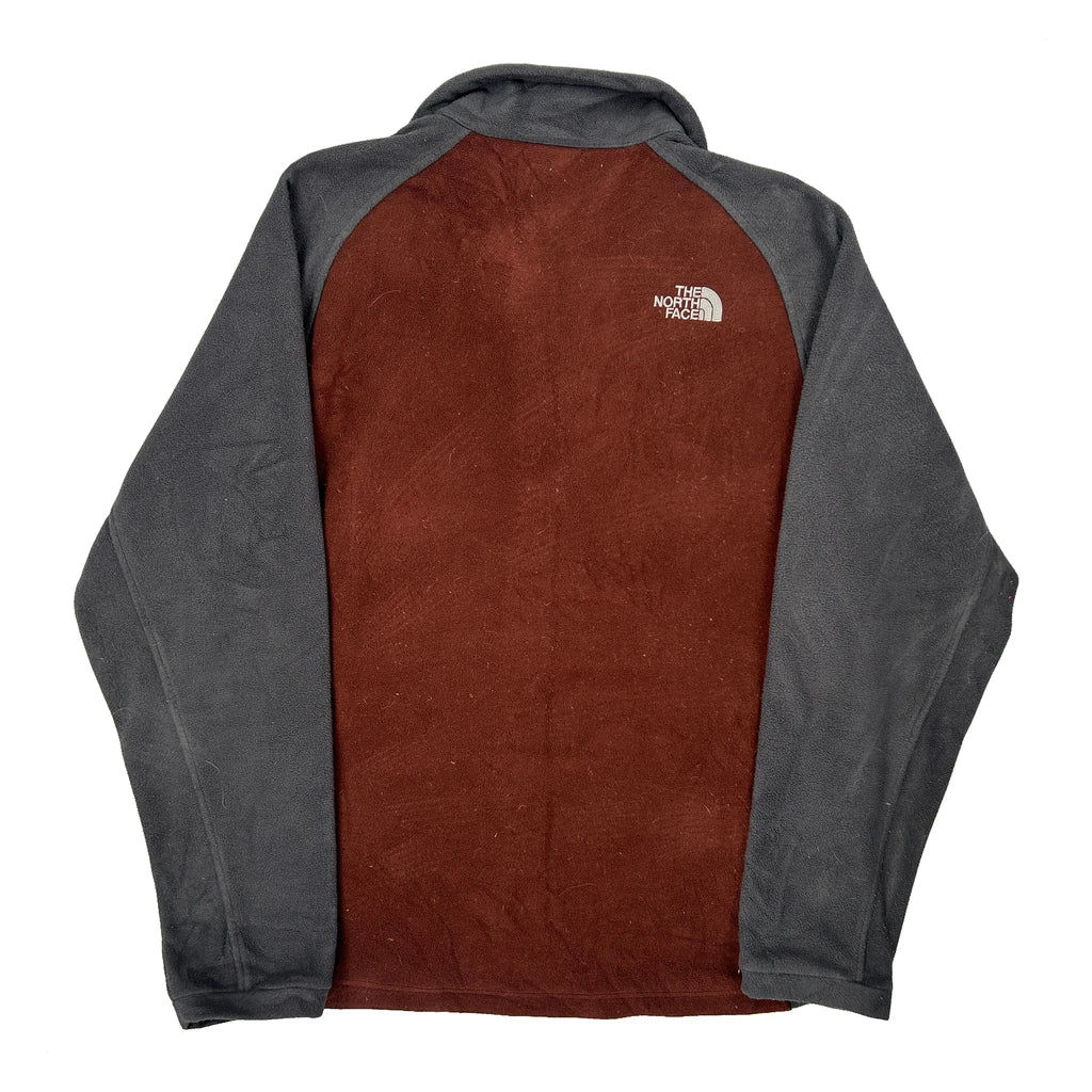 The North Face Fleece Jacket - Large Brown Polyester - Image 2