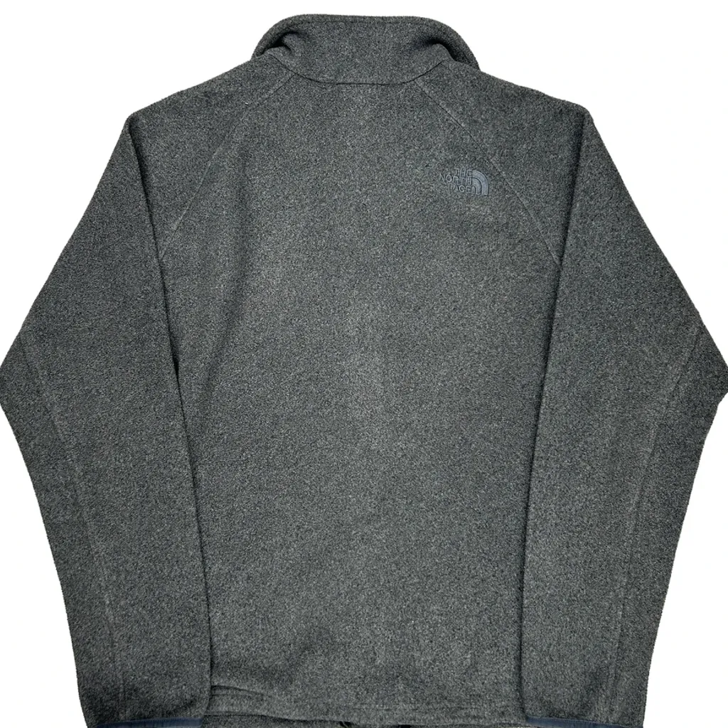 The North Face Fleece Jacket - Large Gray Polyester - Image 6