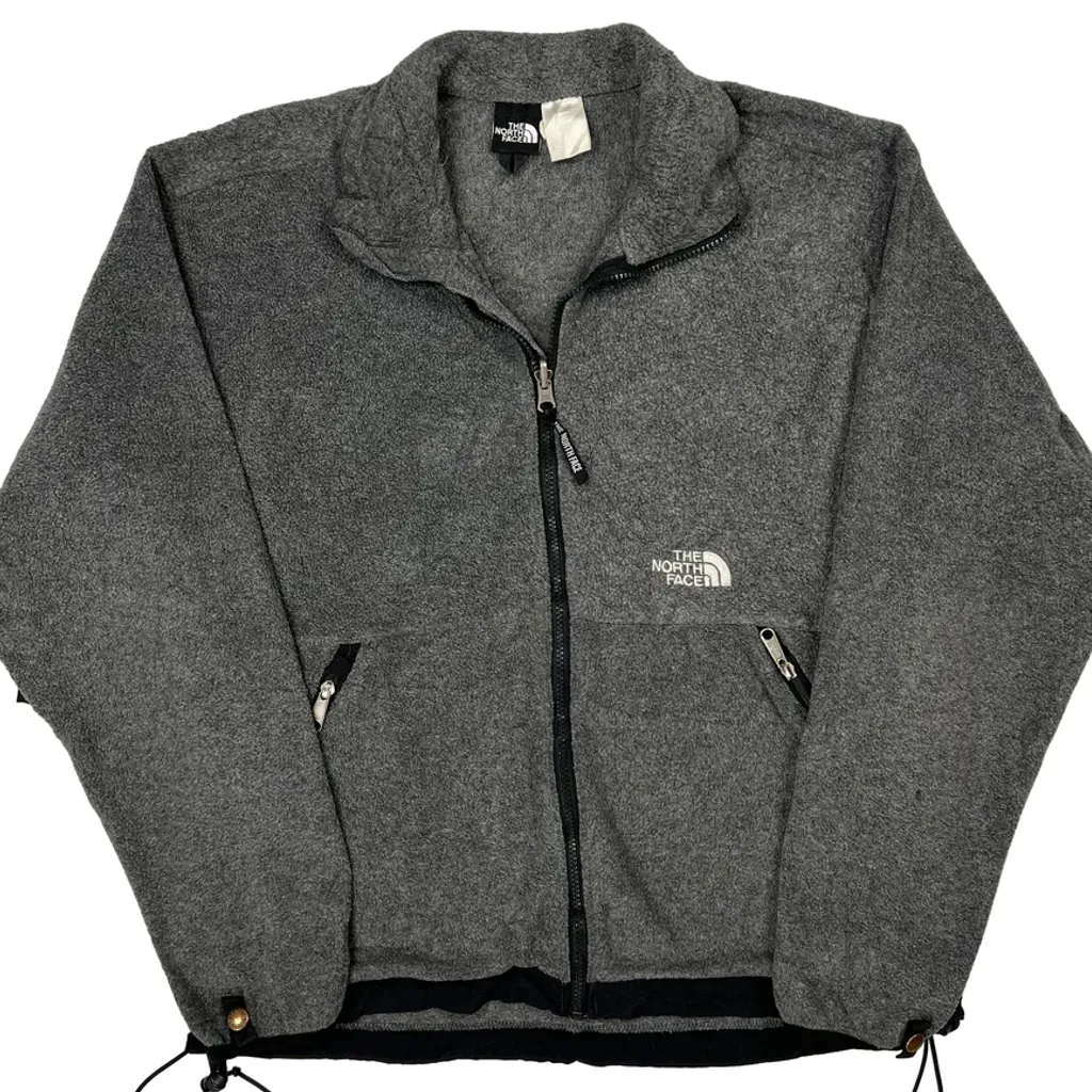 The North Face Fleece Jacket - Medium Gray Polyester - Image 5