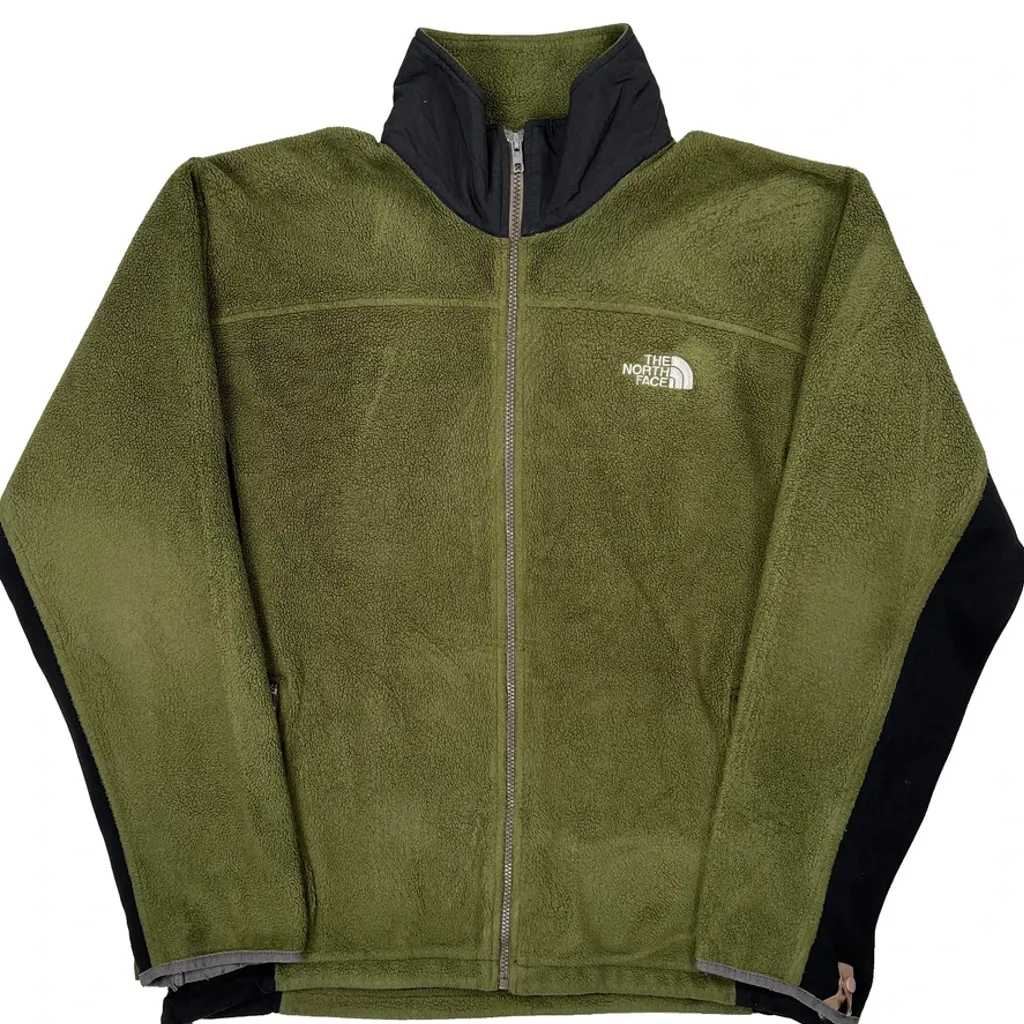 The North Face Fleece Jacket - Large Green Polyester - Image 5