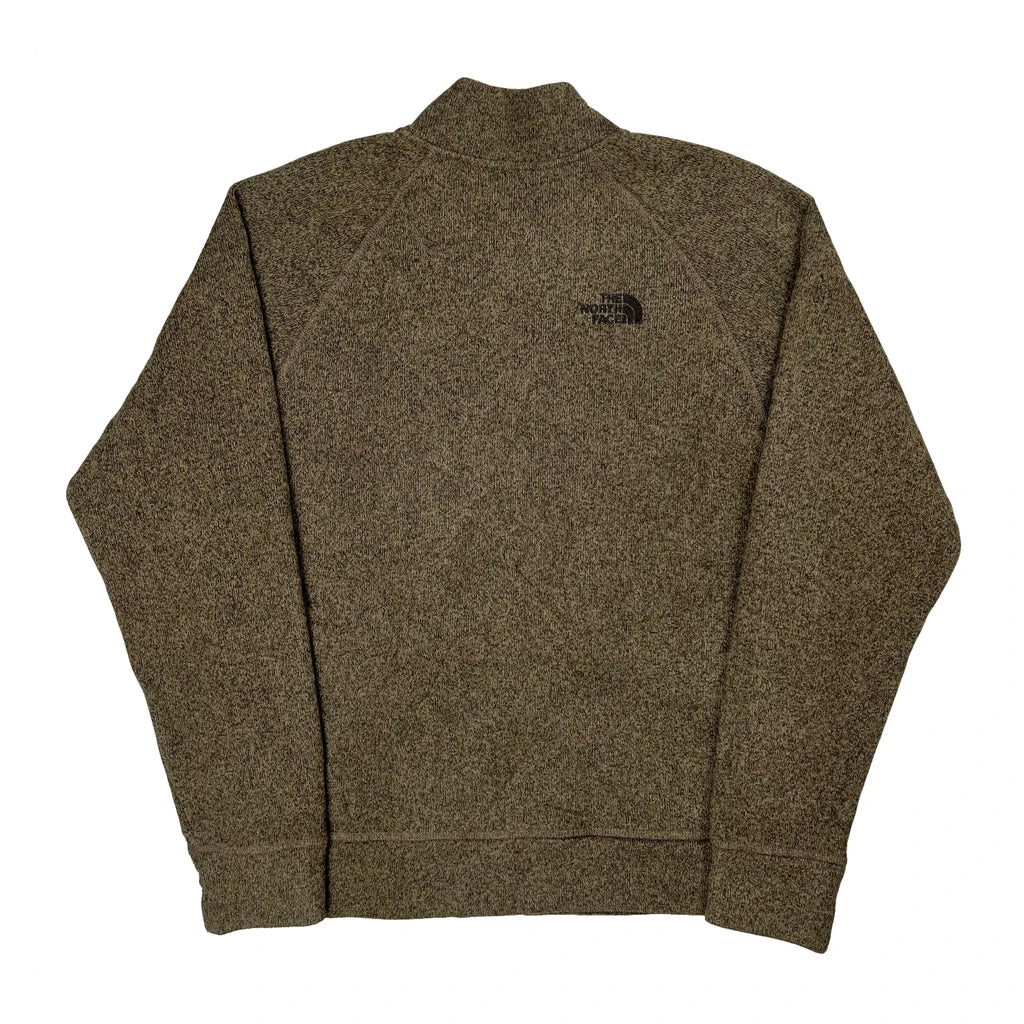 The North Face Fleece Jacket - Medium Green Polyester - Image 2