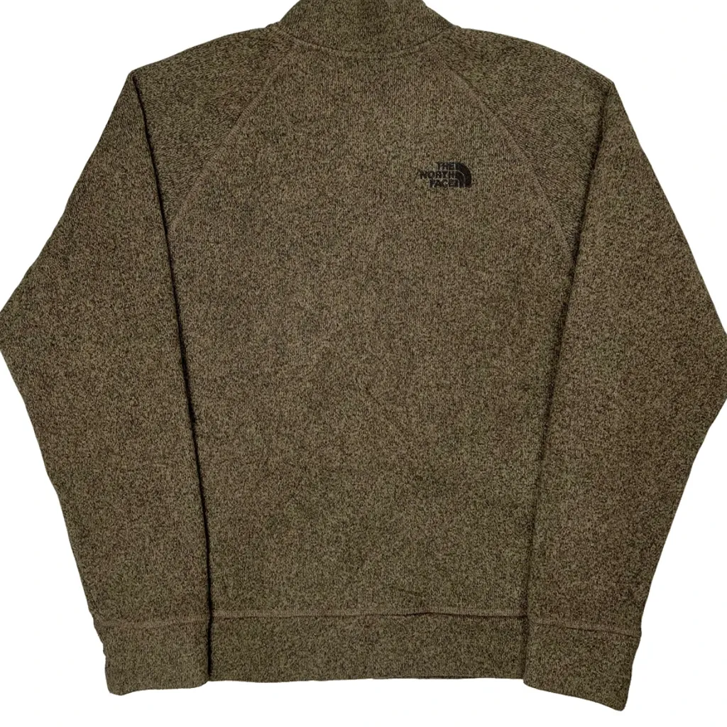 The North Face Fleece Jacket - Medium Green Polyester - Image 6