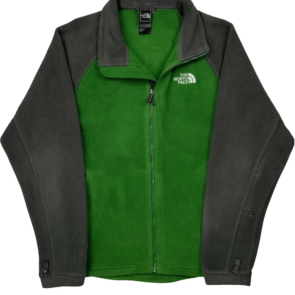 The North Face Fleece Jacket - Medium Green Polyester - Image 4