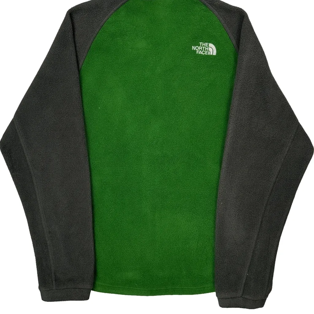 The North Face Fleece Jacket - Medium Green Polyester - Image 7