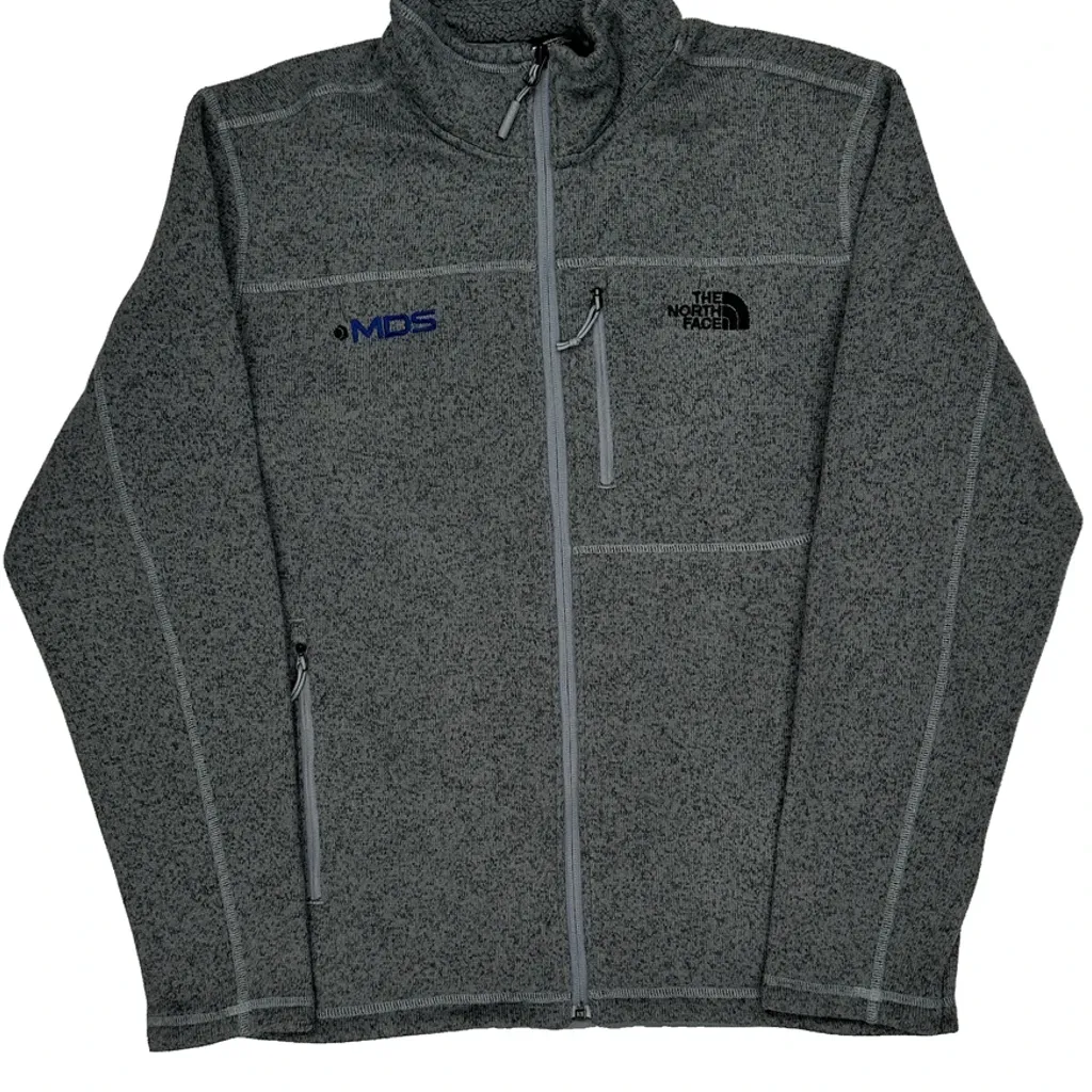 The North Face Fleece Jacket - Large Grey Polyester - Image 5