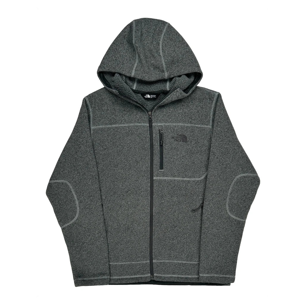 The North Face Fleece Jacket - Large Grey Polyester