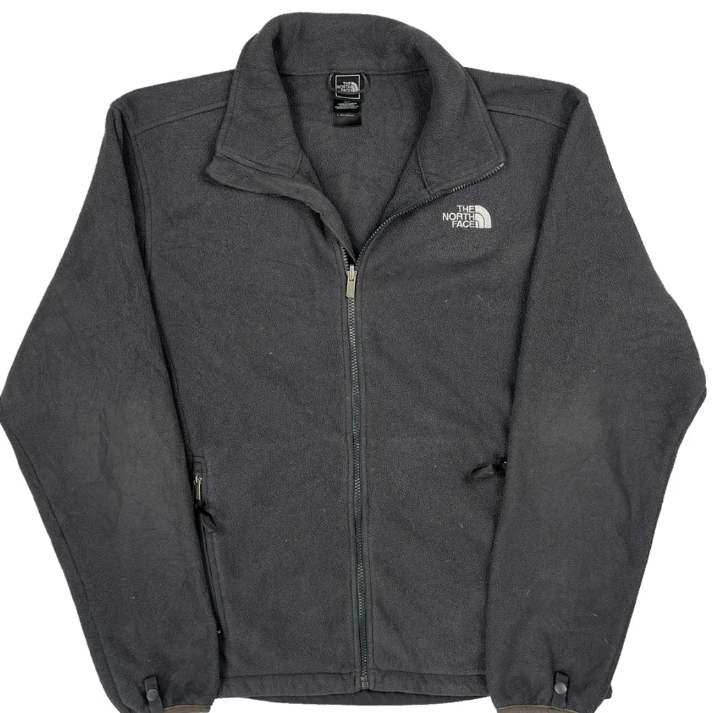 The North Face Fleece Jacket - Large Grey Polyester - Image 4