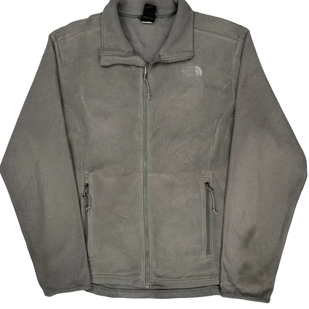 The North Face Fleece Jacket - Large Grey Polyester - Image 5